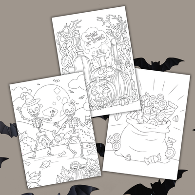 Halloween Colouring Book